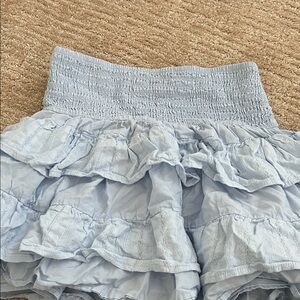 Art Class Light Blue Ruffled Kids Skirt